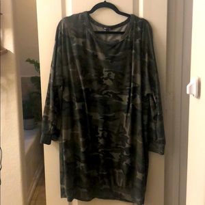 Camo shirt dress